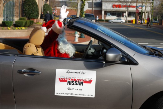 Santa arrives in style every year thanks to Chevy Chase Cars